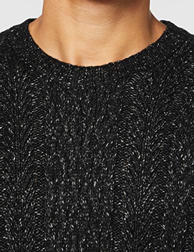 Only & Sons onsPHIL 7 Cable Crew Neck Knit Jersey, Negro (Black Black), S para Hombre