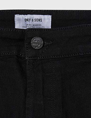Only & Sons Onsply Life Slim Black PK 5139 Pantalones Cortos, Denim Negro, 31 para Hombre