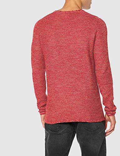Only & Sons ONSWICTOR 12 Structure Crew Neck Noos Suéter, Verde (Pompeian Red Pompeian Red), M para Hombre