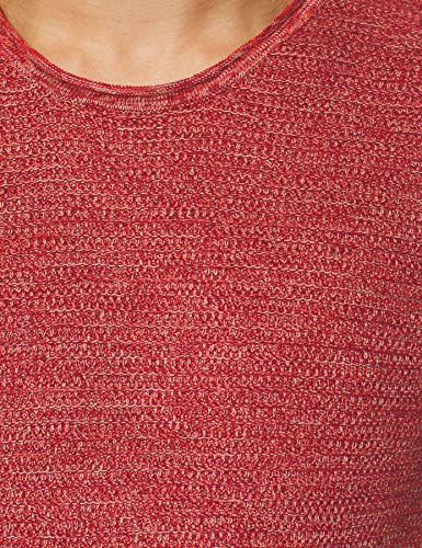 Only & Sons ONSWICTOR 12 Structure Crew Neck Noos Suéter, Verde (Pompeian Red Pompeian Red), M para Hombre