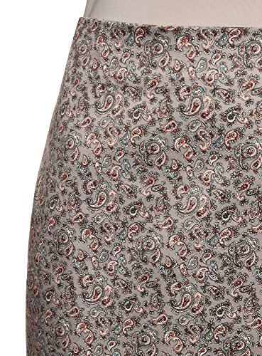 oodji Collection Mujer Falda Recta Básica, Gris, ES 36 / XS