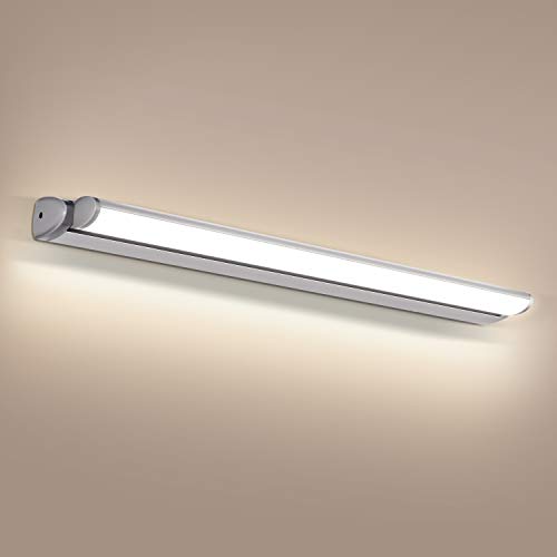 OOWOLF Lámpara De Espejo Led, 18W Lámpara De Baño Espejo 60cm 4000k Blanca Neutro Luz De Espejo Luz Dirección Ajustable Para Maquillaje, Espejo, Baño