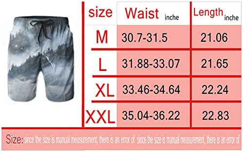 opi 90iuop Bañador para Hombre Patrón de Fruta de Granada Shorts de Playa de Secado rápido con Bolsillos Forro de Malla