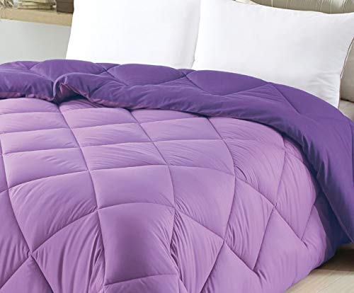 Oportunidades32 Edredón nórdico Reversible de 350 g, Bicolor, Color Morado y Lila (135 cm (220x240))
