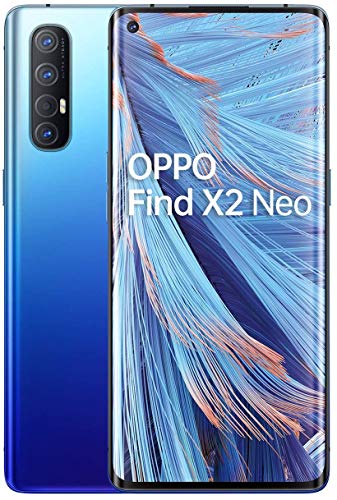OPPO Find X2 NEO 5G – Smartphone de 6.5" AMOLED, 12GB/256GB, Octa-core, cámara trasera 48MP+13MP+8MP+2MP, cámara frontal 32MP, 4.000 mAh, Android 10, color Azul