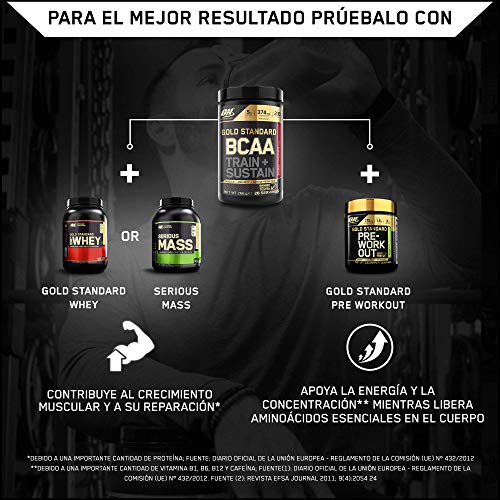 Optimum Nutrition ON Gold Standard BCAA Polvo, Suplementos Deportivos con Aminoacidos, Vitamina C, Zinc, Magnesio y Electrolitos, Frambuesa y Granada, 28 Porciones, 266g, Embalaje Puede Variar