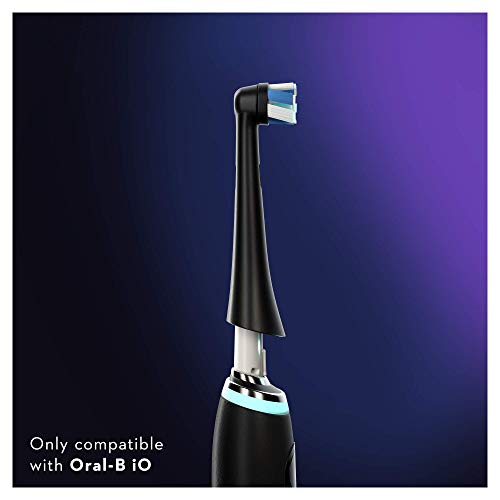 Oral-B iO Ultimate Clean Black Cabezales de recambio, Pack de 4 Unidades