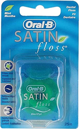 Oral-B Satin Tape - Seda dental, menta, 25 metros