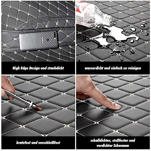 OREALTECH 3D Alfombrillas Coche de Cobertura Completa Impermeable para Todo Clima Conductor Izquierdo Cuero XPE para VW Touran 2016 2017 2018