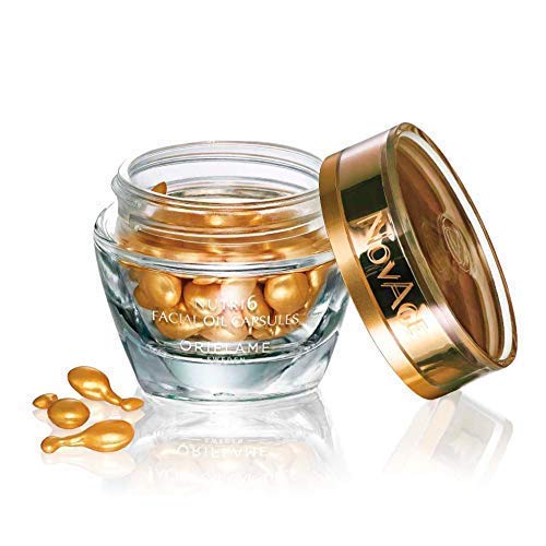 Oriflame Cápsulas Restauradoras con Aceites Naturales NovAge - Rostro, cuello y escote. Poderosa combinación de 6 aceites naturales que hidratan intensamente y revelan una apariencia suave y radiante