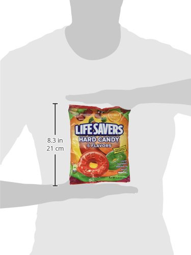 Original Five Flavors Hard Candy, Individually Wrapped, 6.25oz Bag, Sold as 1 Each