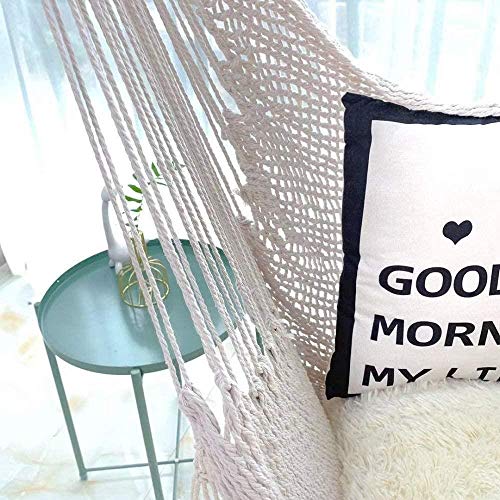 Oscilación de los niños Niños Jóvenes del swing colgantes del asiento oscilación perfecto for interiores Conjuntos de jardín Gym & Swings (Color: blanco-crema, tamaño: El tamaño libre), Tamaño: tamaño