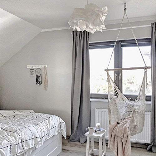 Oscilación de los niños Niños Jóvenes del swing colgantes del asiento oscilación perfecto for interiores Conjuntos de jardín Gym & Swings (Color: blanco-crema, tamaño: El tamaño libre), Tamaño: tamaño