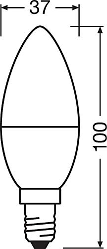 Osram 819474 Bombilla LED E14, 5 W = 40 Watt, Blanco, 4 Unidades