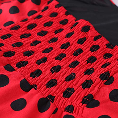 Oten - Vestido Vintage, vestido de mujer con estampado floral de los años 50, Rockabilly, Swing, cuello halter