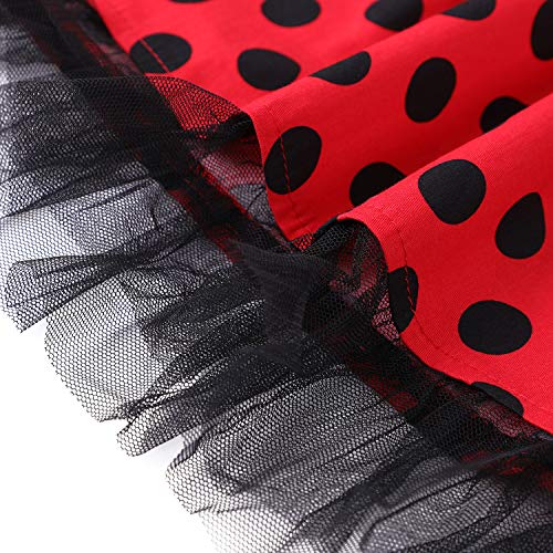 Oten - Vestido Vintage, vestido de mujer con estampado floral de los años 50, Rockabilly, Swing, cuello halter