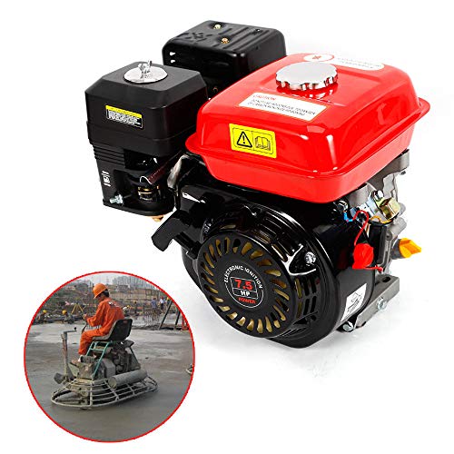 Oukaning - Motor de gasolina de 4 tiempos, retroceso / arranque eléctrico, motor industrial de 7,5 CV