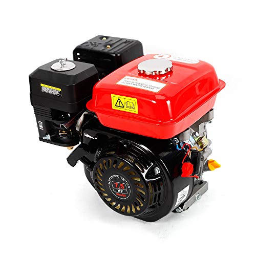 Oukaning - Motor de gasolina de 4 tiempos, retroceso / arranque eléctrico, motor industrial de 7,5 CV