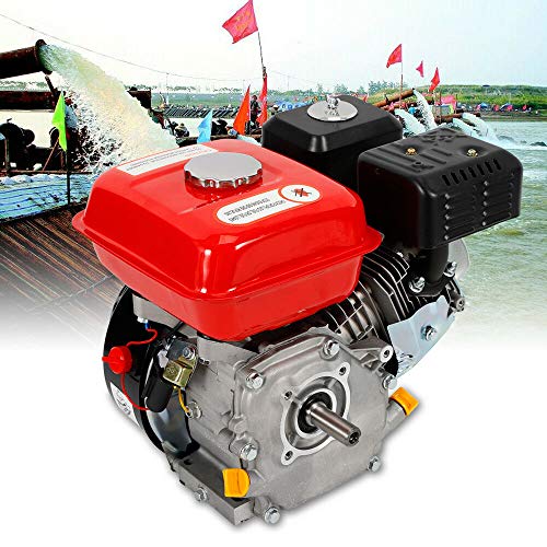 Oukaning - Motor de gasolina de 4 tiempos, retroceso / arranque eléctrico, motor industrial de 7,5 CV