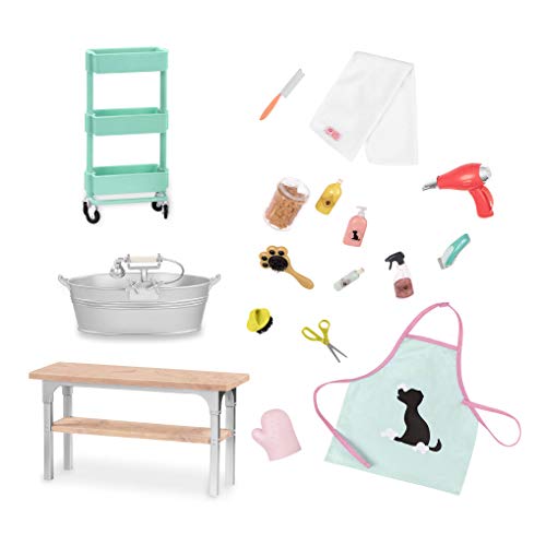 Our Generation Accesorios Muñeca Peluquería Canina, multicolor (Battat BD37387Z) , color/modelo surtido