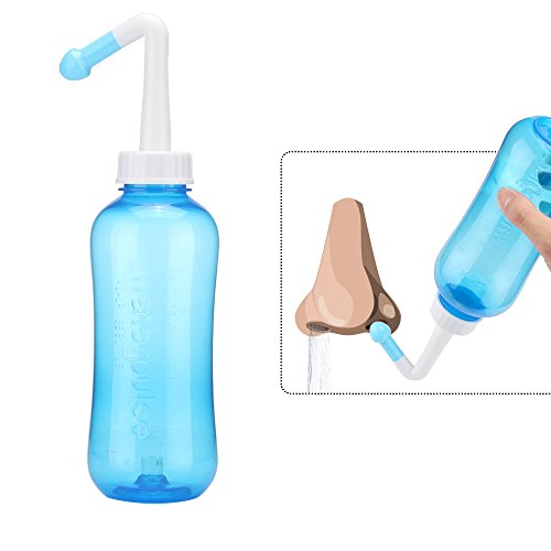 OurLeeme nasal aspirador nasal lavado nasal botella de 500 ml herramienta limpio de lavado de alivio de presión de Regantes Las alergias Enjuague Neti Cleanser Adultos Niños nariz