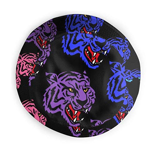 out Angry Neon Heads Wild Tiger Unisex Gorros de Pescador Sombreros de Pesca Flat Top Fisherman Hat Outdoor Sun Cap