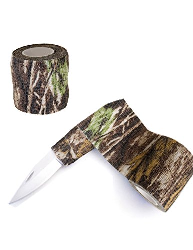 Outdoor Saxx® - Cinta de Camuflaje con diseño de árbol Real, Impermeable, Multiusos, para cámara, Cazadores, Pesca, fotografías, 4,5 m