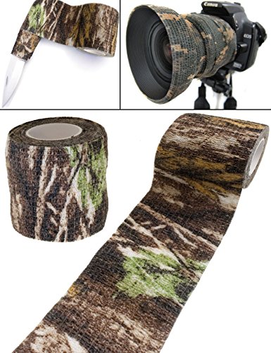 Outdoor Saxx® - Cinta de Camuflaje con diseño de árbol Real, Impermeable, Multiusos, para cámara, Cazadores, Pesca, fotografías, 4,5 m