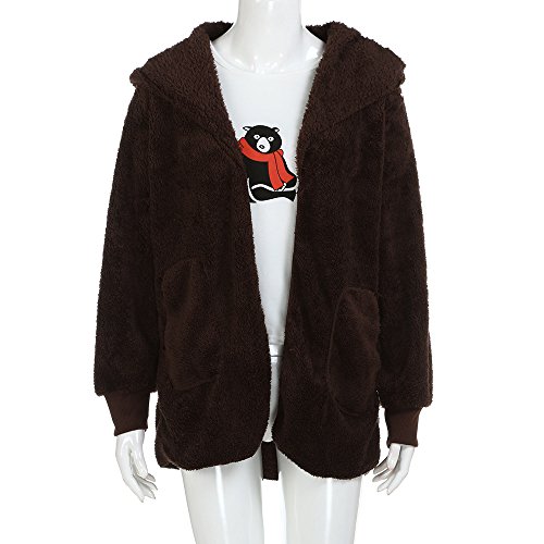 OverDose mujer Venden Mejor Sudadera con Capucha Larga Chaqueta Sudaderas con Capucha Linda Parka Outwear Chaqueta De Rebeca Largo Caliente Cuello De Piel con Capucha Chaqueta