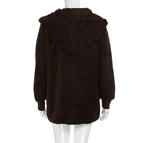 OverDose mujer Venden Mejor Sudadera con Capucha Larga Chaqueta Sudaderas con Capucha Linda Parka Outwear Chaqueta De Rebeca Largo Caliente Cuello De Piel con Capucha Chaqueta