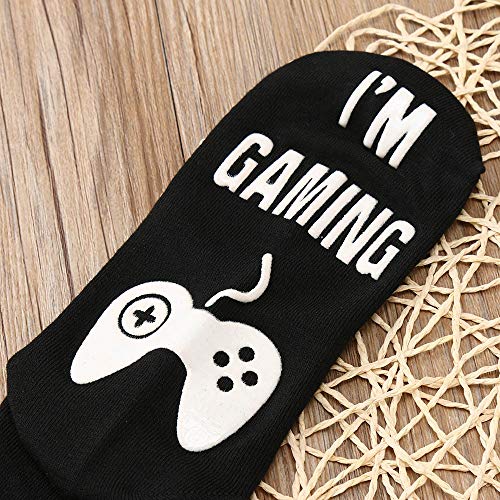OverDose Ropa Unisex 'Do Not Disturb' Gran Carta De Regalo Gamer Divertido Media Pantorrilla Calcetines Altos Mejor Venta Regalo De La Novedad (Estilo 1)