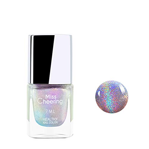 Ownest láser esmalte de uñas, Pretty espejo holográfico del brillo brillante y dura más tiempo de clavo 7ml polaco-LS01