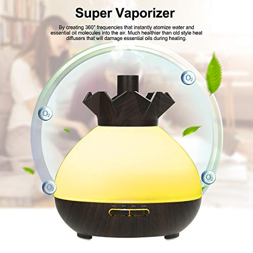 OWSOO 400ml Humidificador WiFi Inalámbrico con LED Lámpara, Apagado Automático Cuando Se Acaba el Agua, Soporte Control de Phone App, Control de Voz, Compatible con Alexa y Google Home, Color 1