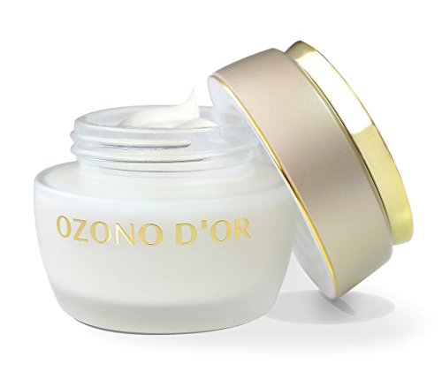 OZONO DOR. Crema facial antiedad de Ozono (50 g). Crema antiarrugas regenerante, elaborada con Aceite de Oliva Virgen Extra Ecológico y Ozono. Crema natural hidratante, antioxidante y oxigenante