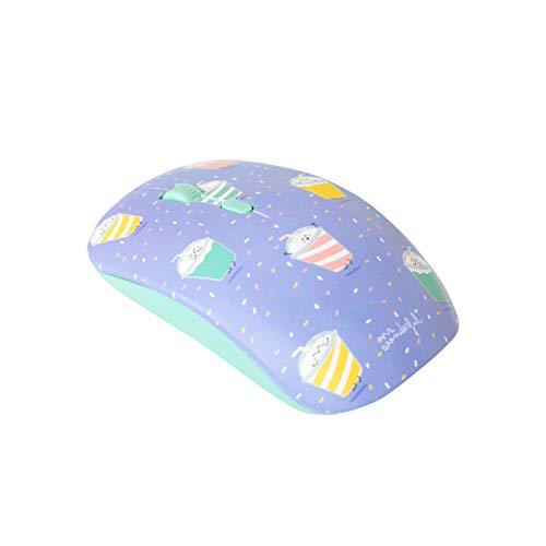 Pack 2 en 1 de Ratón Inalámbrico y Carcasas Marca Mr. Wonderful de Unicornios y Batidos