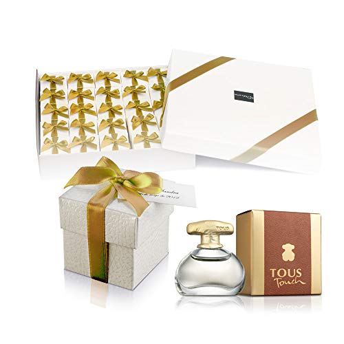 Pack 25 mini perfumes de mujer como detalles de boda para invitados Tous Touch Eau de toilette 4 ml. original