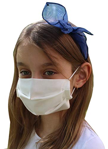 Pack 2x Mascarilla Higiénica Reutilizable UNE 0065 Tela 100% Algodón - Niño 9-12 años M - BFE 98% - Lavable - Premium - Homologada en España - Cottonblock