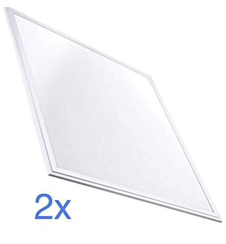 Pack 2x Panel LED Slim 60x60 cm. 40w. Color Blanco Cálido (3000K). 3200 Lumenes. Driver incluido.