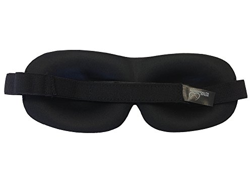 Pack antifaz para dormir de espuma EVA ultrasuave y confortable + Tapones para los oídos de alta calidad y durabilidad + Bolsa de tela para guardar (Talla S, 21 x 7,5 cm)
