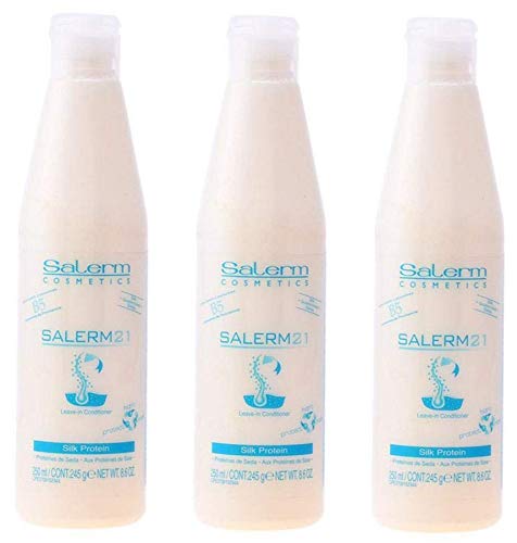 Pack De 3 Unidades De Salerm Cosmetics Salerm 21 Silk Protein Leave In Acondicionador - 250 ml