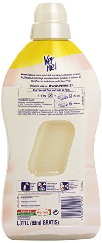 [Pack de 4] VERNEL Suavizante Concentrado Delicado Botella 57 lavados