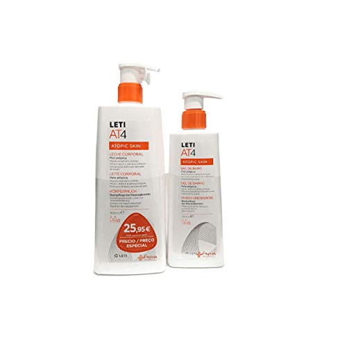 PACK LETI AT4 Leche Corporal 500ml + Gel de Baño 250ml
