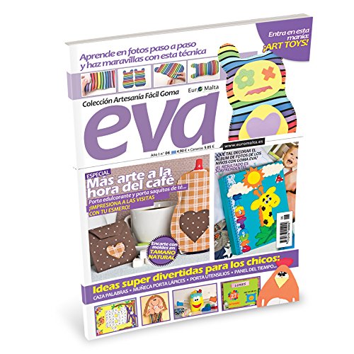 Pack Oferta 6 revistas de Goma Eva + 1 tela 50 * 50cm de regalo