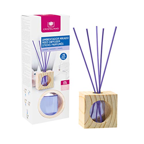 Pack Premium Madera Natural. Esfera Premium Mikado de 180ml + Mikado Madera Lavanda + Mikado Madera Jazmin + Mikado Absorbe Olor Jardin + Esfera Absorbe Olor Brisa Marina para Coche.