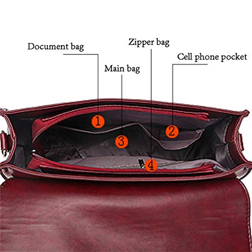 Pahajim Bolso Bandolera Mujer PU Bolsos Totes Bolsos Bandolera Vintage para Shopper Bolsa Tote Gran Capacidad Señora (Gris)