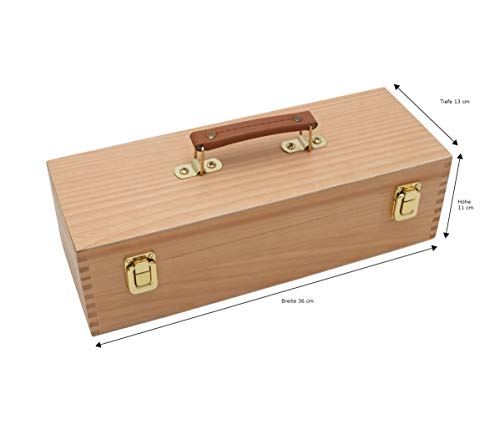 Paintersisters Pauli - Maletín para Utensilios (Madera de Haya, para Pintar, Organizador)