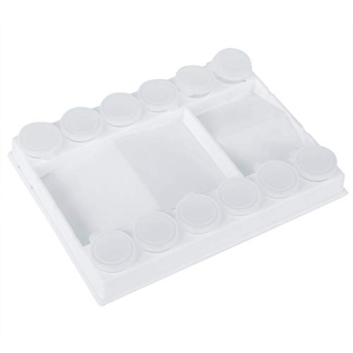 Paleta de 12 vasos sellados para contorno, paleta de pintura de artista de plástico Atworth con 12 tazas extraíbles