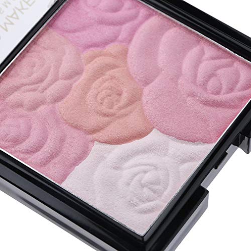 Paleta De Colorete En Polvo De Mujer De Niña Natural Cosmética De Maquillaje De Rubor Multicolor 1# - 1#