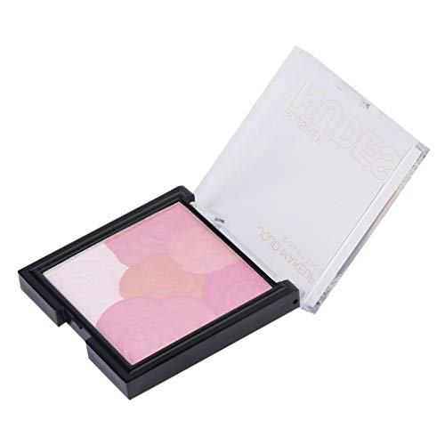 Paleta De Colorete En Polvo De Mujer De Niña Natural Cosmética De Maquillaje De Rubor Multicolor 1# - 1#