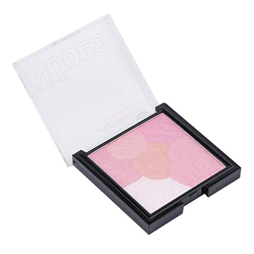 Paleta De Colorete En Polvo De Mujer De Niña Natural Cosmética De Maquillaje De Rubor Multicolor 1# - 1#